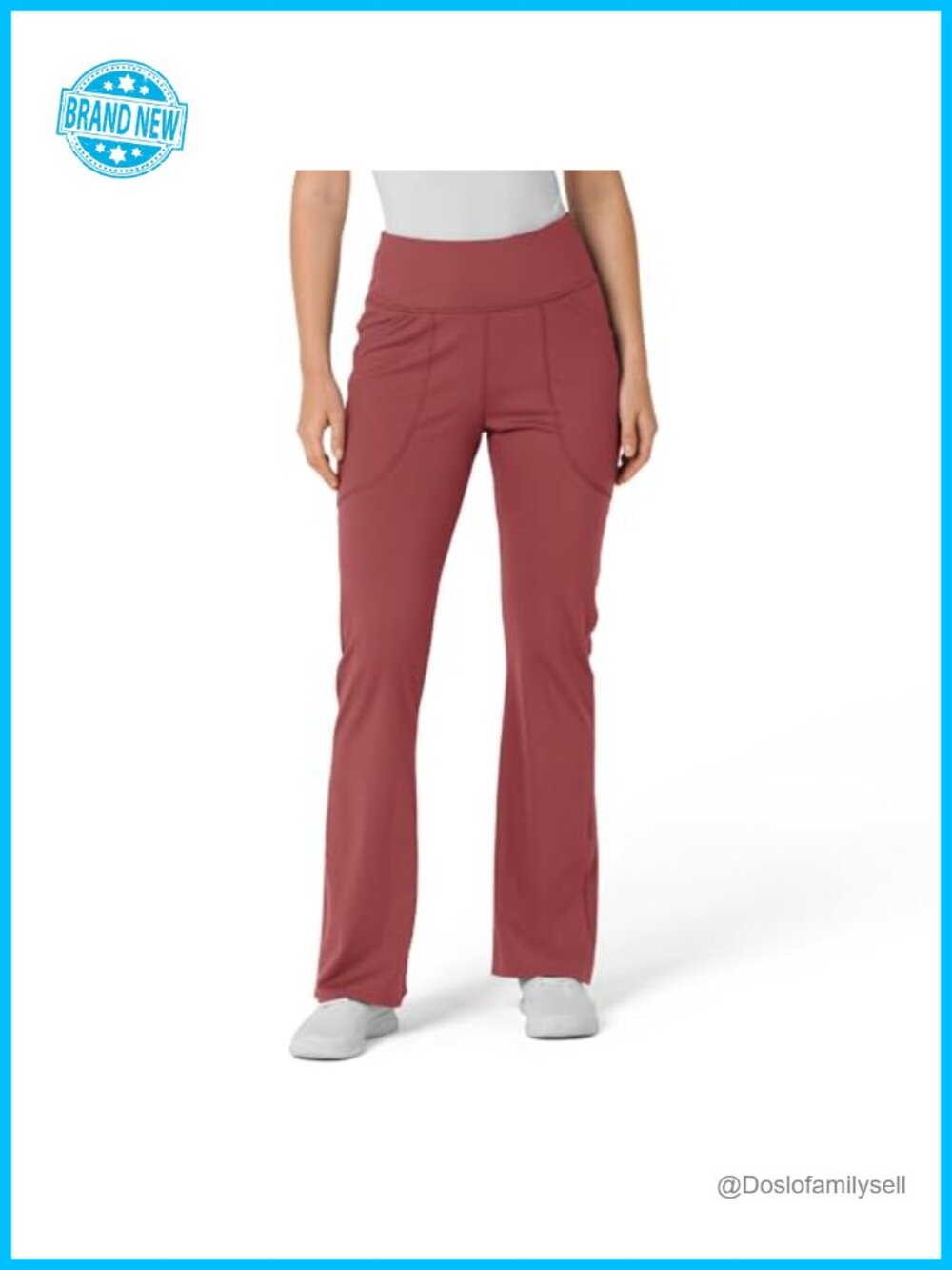 Renew Knit Flare Scrub Pants Women's Medical Yoga Pants Mid Rise